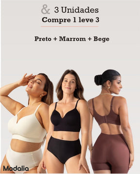 SUTIÃ MODELADOR LIBELLE (COMPRE 1 LEVE 3)